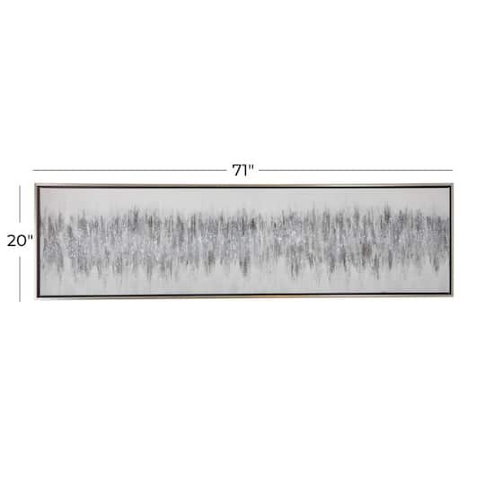 71" Gray Modern Framed Wall Art